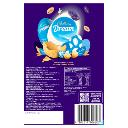 Cadbury Dream White Chocolate Easter Egg Gift Box 155g