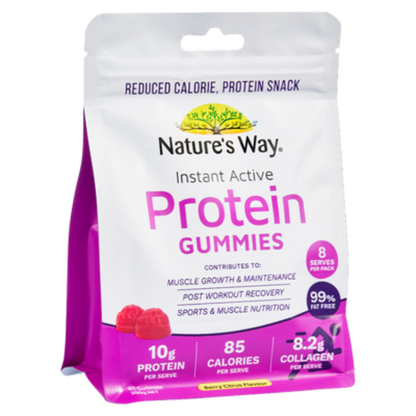 Nature’s Way Instant Active Protein Gummies Berry Citrus 40s