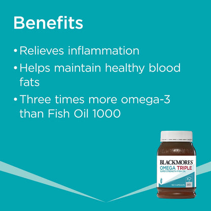 Blackmores Omega Triple Super Strength Fish Oil
