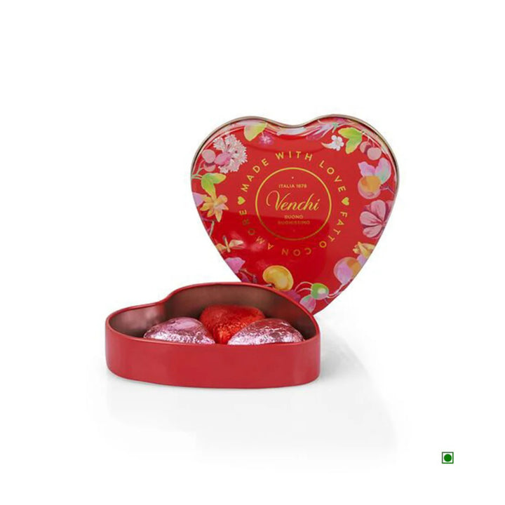 Venchi Small Valentine Heart Tin Box 48g