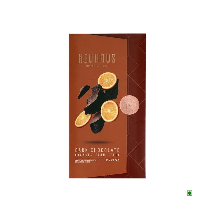 Neuhaus Dark Chocolate with Orange – 100g Bar