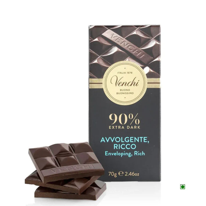 Venchi 90% Extra Dark Chocolate Bar 70g