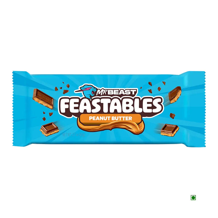 MrBeast Feastables Peanut Butter Chocolate Bar – 60g