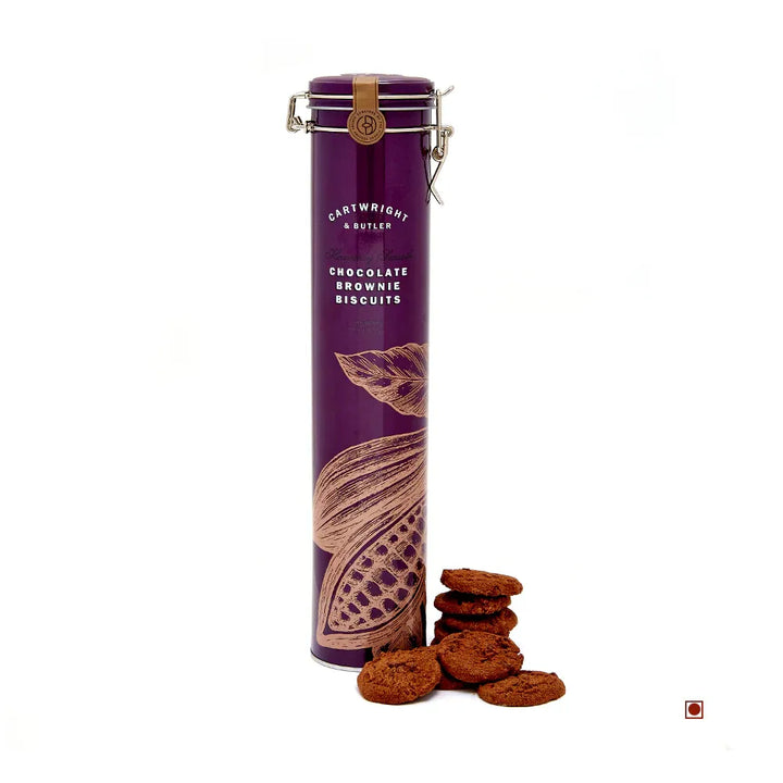Cartwright & Butler Chocolate Brownie Biscuits Tin 300g