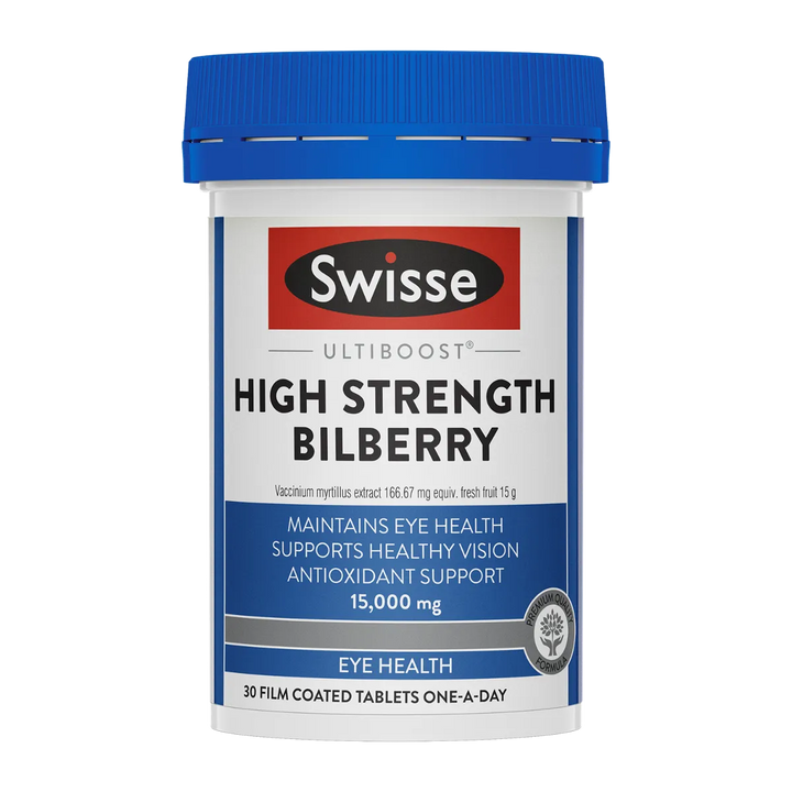 Swisse Ultiboost High Strength Bilberry – Eye Health Support