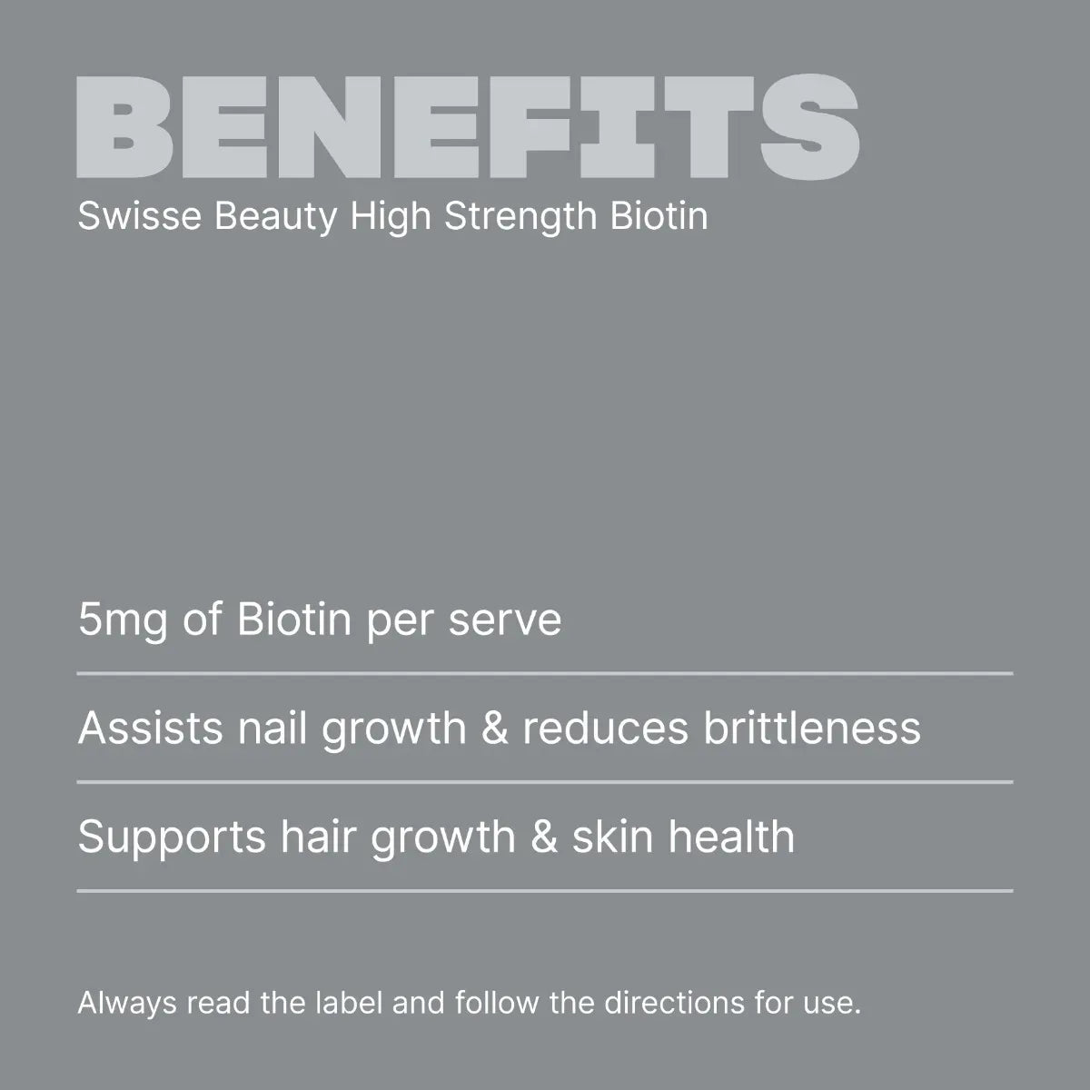 Swisse Beauty High Strength Biotin