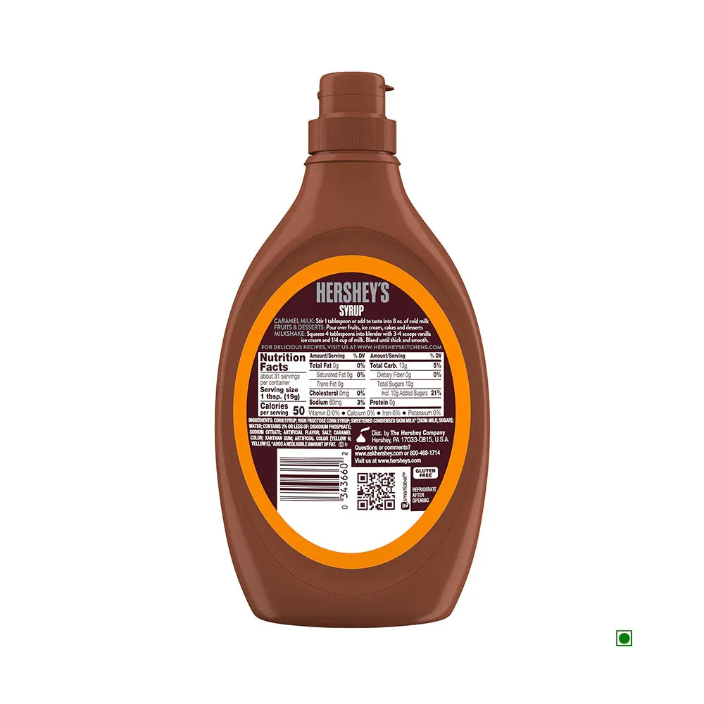 Hershey's Caramel Syrup Bottle 623g
