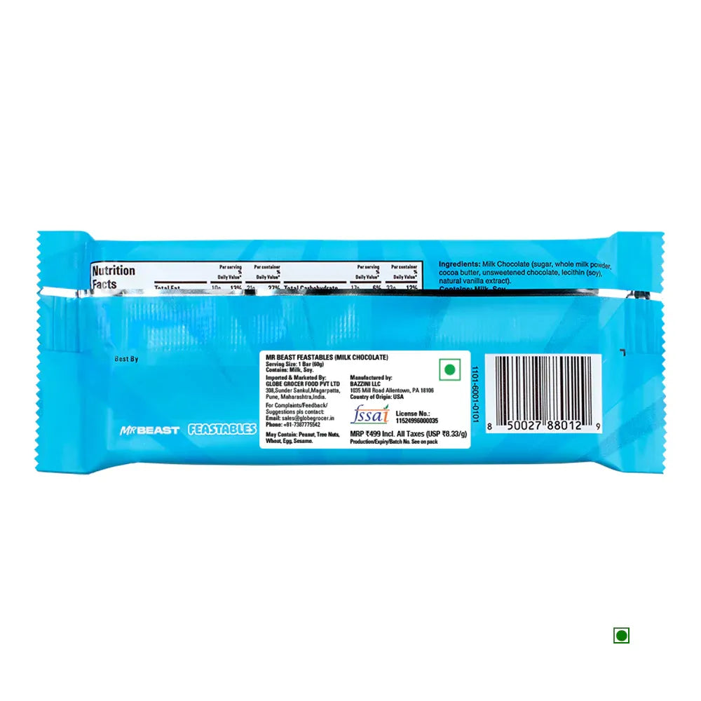 Mr.Beast Feastables Milk Chocolate 60g