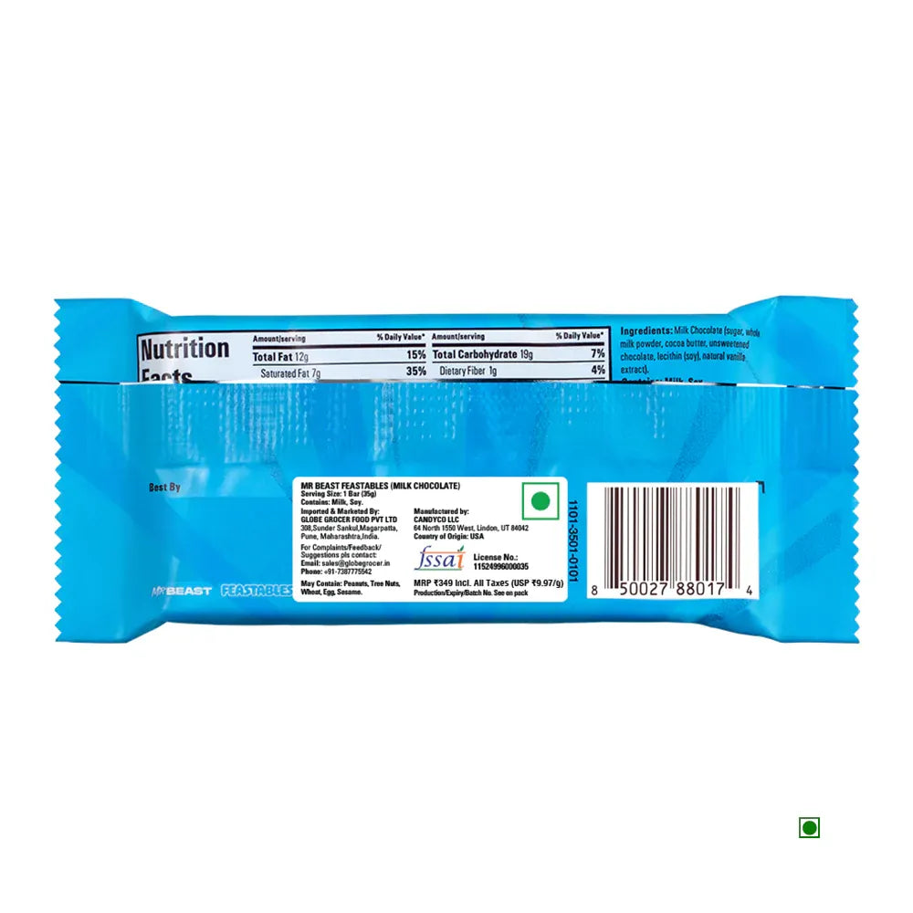Mr.Beast Feastables Milk Chocolate 35g
