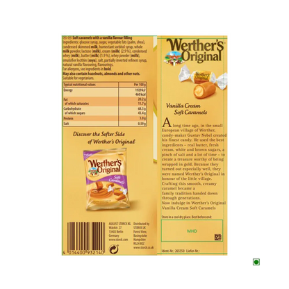 Werther's original Soft Vanilla Cream Caramel 125g
