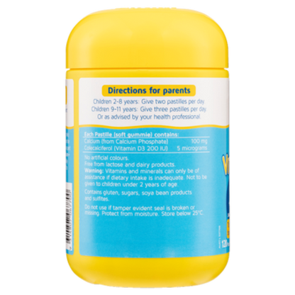 Calcium + Vitamin D – 120 Tablets