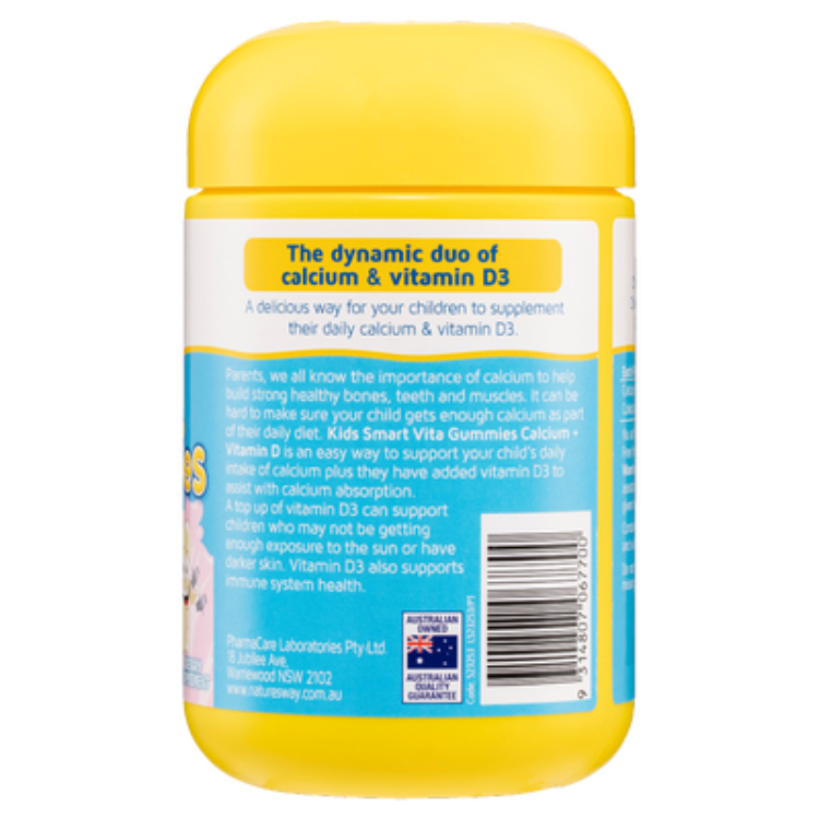 Calcium + Vitamin D – 120 Tablets
