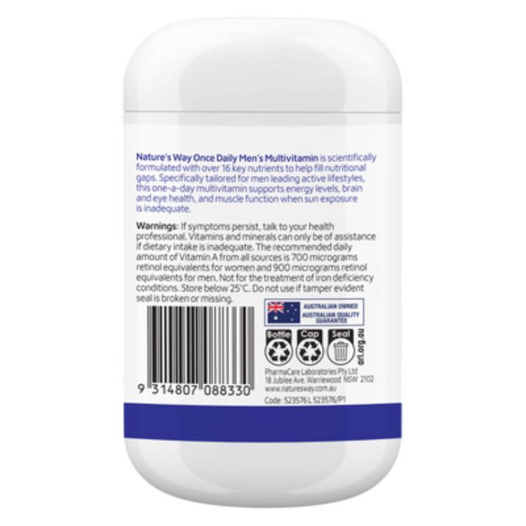 Once Daily Men’s Multivitamin 120s