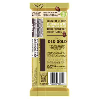 Cadbury Old Gold Slices Mint Creme Dark Chocolate Block 176g