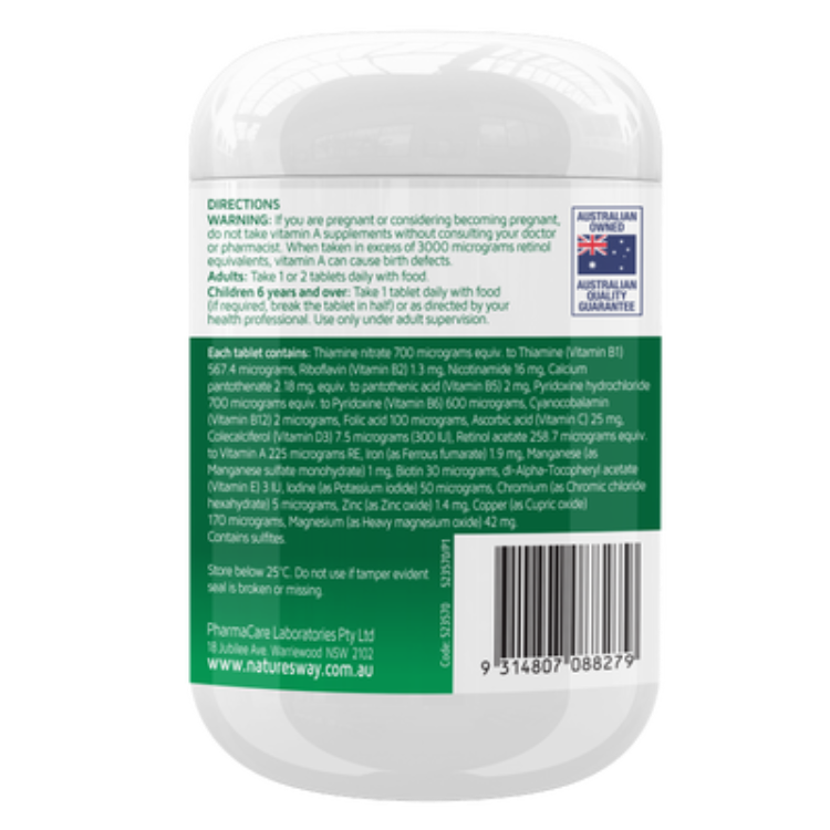 Nature’s Way Complete Daily Multivitamin 250s