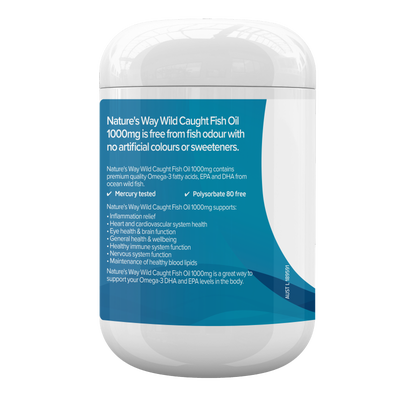 Nature's Way Wild Caught Fish Oil 1000mg 150s