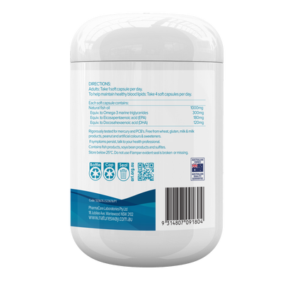 Nature's Way Wild Caught Fish Oil 1000mg 150s