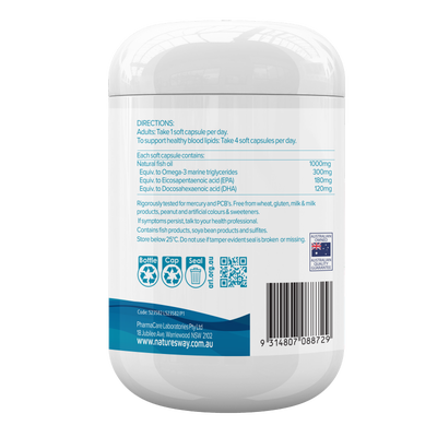 Nature's Way Wild Caught Fish Oil 1000mg 150s