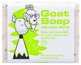 Goat Soap with Lemon Myrtle 100g
