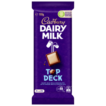 Cadbury Dairy Milk Top Deck Chocolate Block 180g