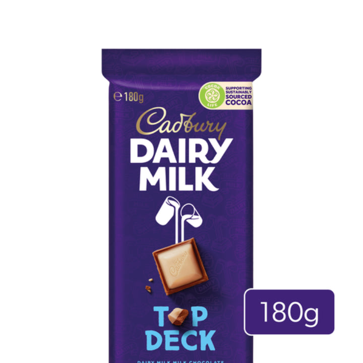 Cadbury Dairy Milk Top Deck Chocolate Block 180g