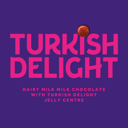 Cadbury Dairy Milk Turkish Delight milk chocolate block 180g