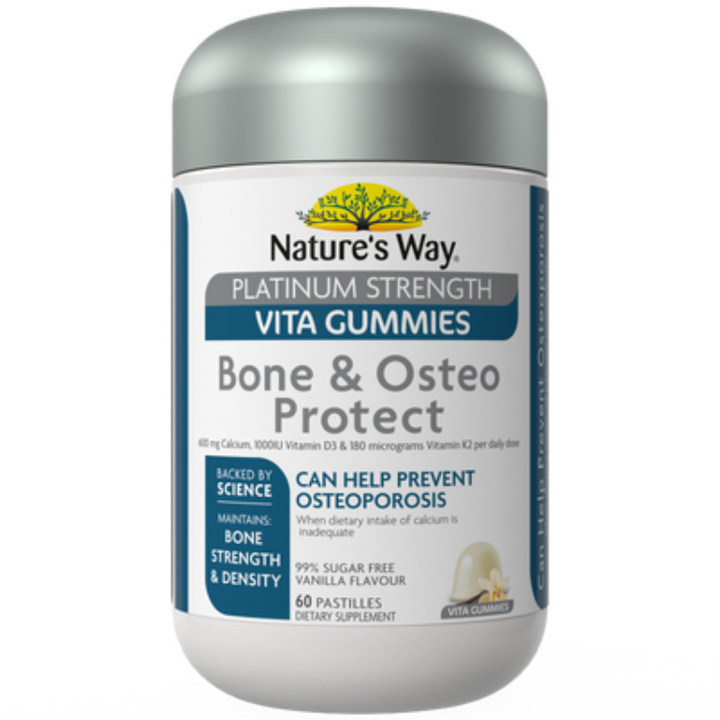 Nature’s Way Platinum Strength Vita Gummies Bone & Osteo Protect 60s