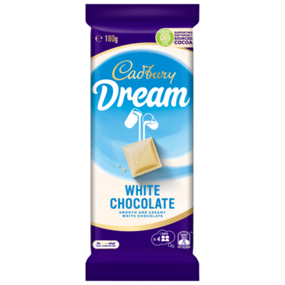 Cadbury Dream White Chocolate Block 180g