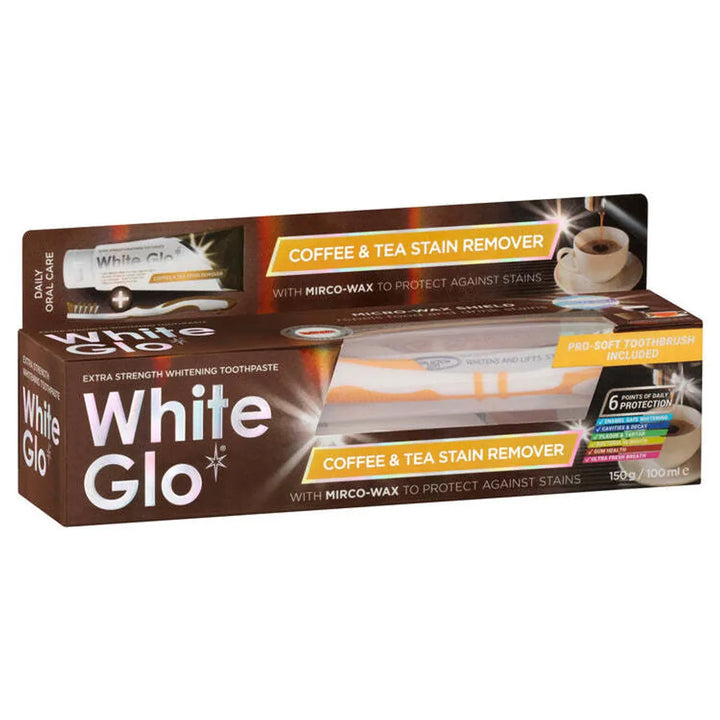 WhiteGlo Coffee & Tea Drinkers Formula Whitening Toothpaste (100ml/150gm)