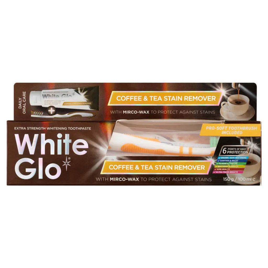 WhiteGlo Coffee & Tea Drinkers Formula Whitening Toothpaste (100ml/150gm)